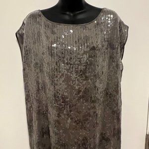 NWT Size L - Eileen Fisher Sequinned Tunic Top